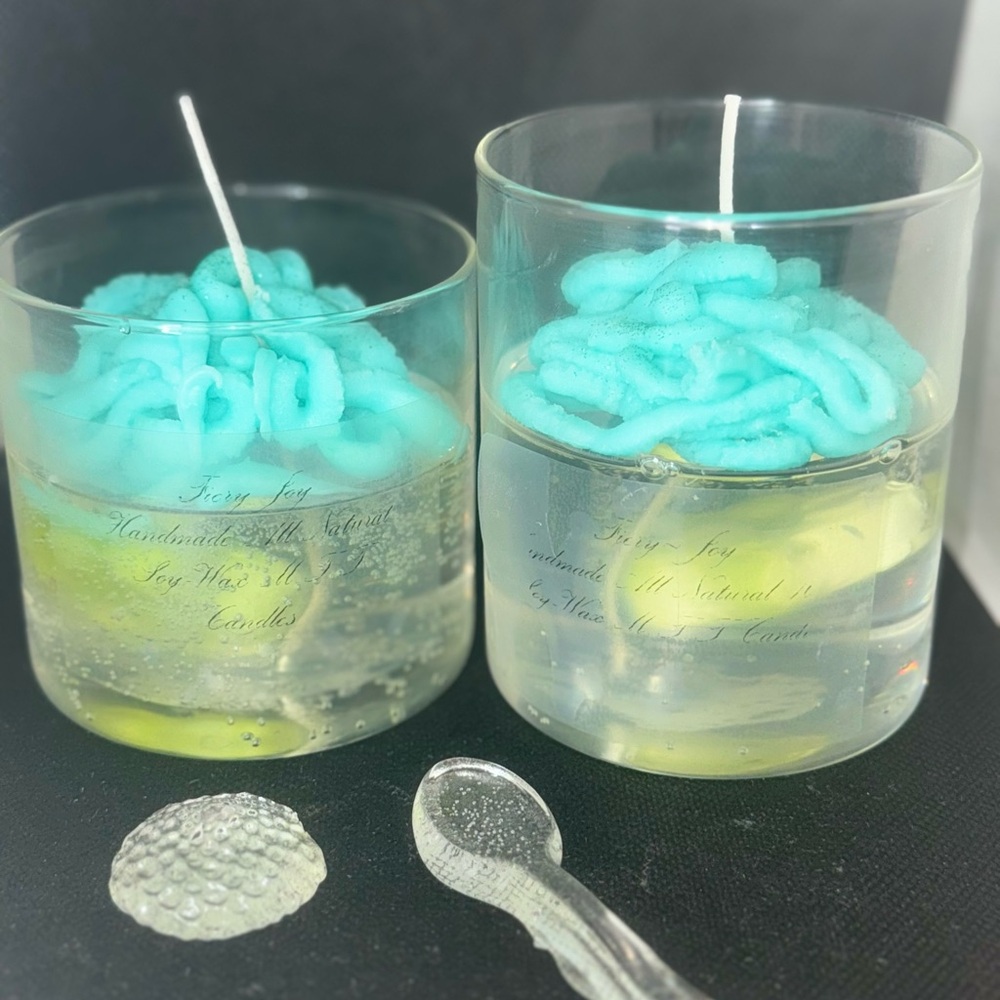 Handcrafted Blue Soy Wax Candles